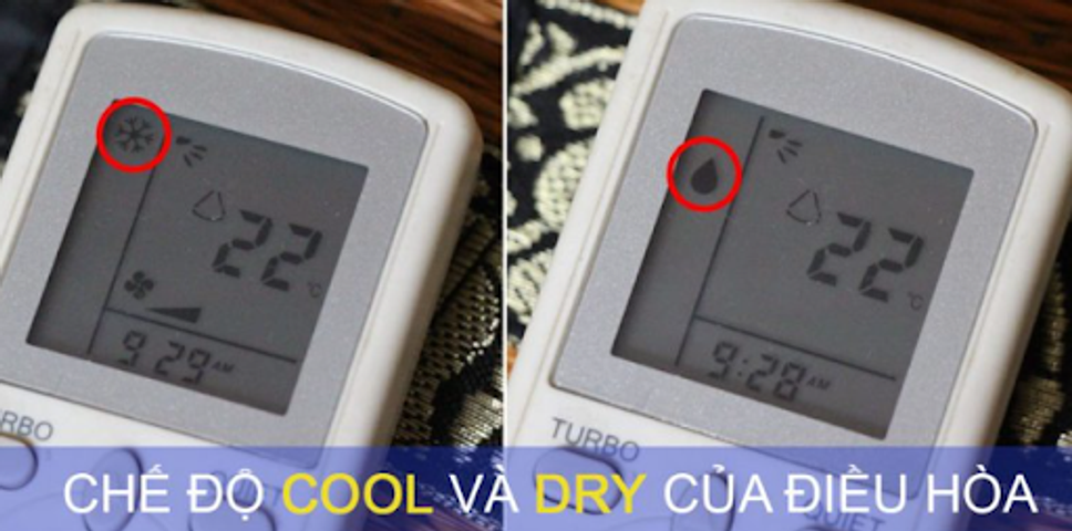 Sự khác biệt giữa chế độ Dry và chế độ Cool